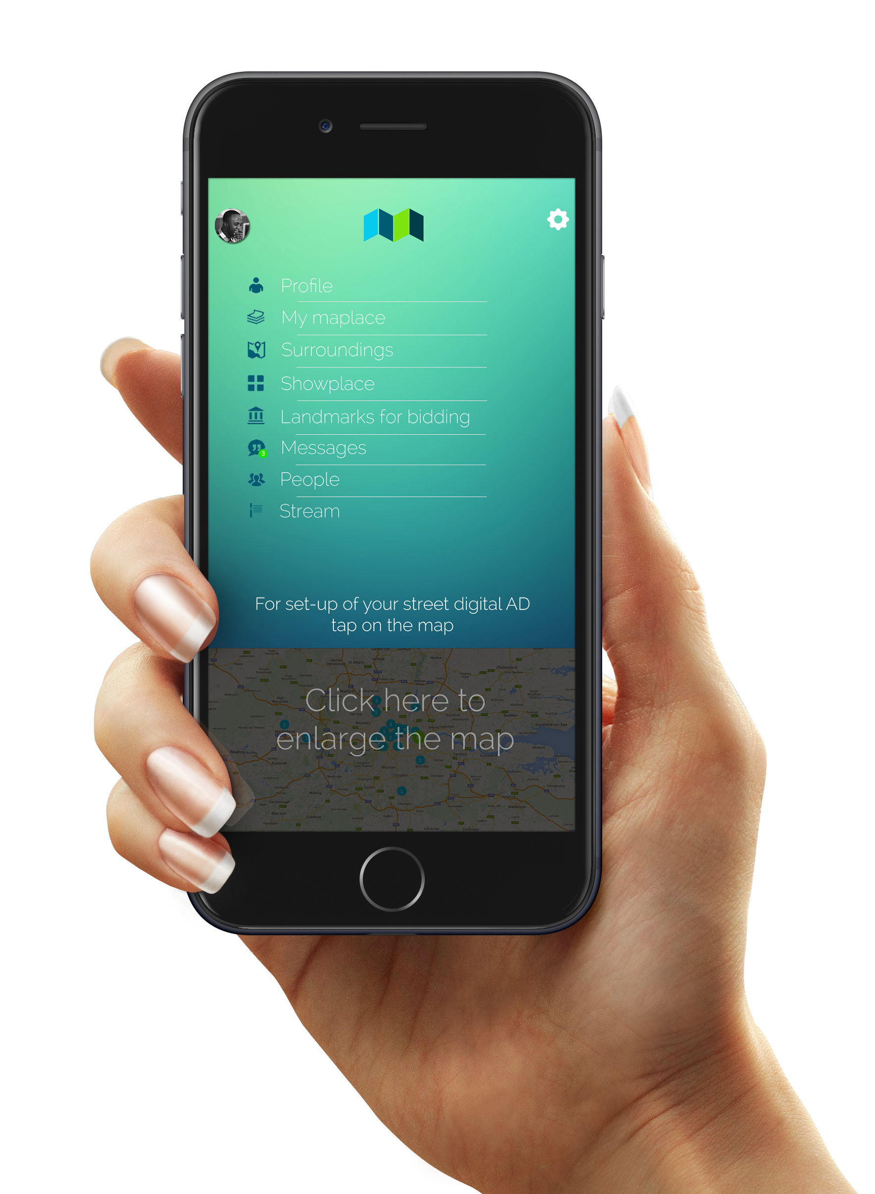 Maplace mockup